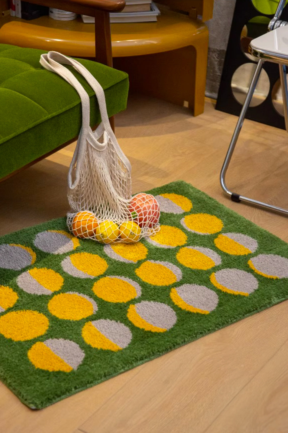 Lunar Cycle Dot Rug