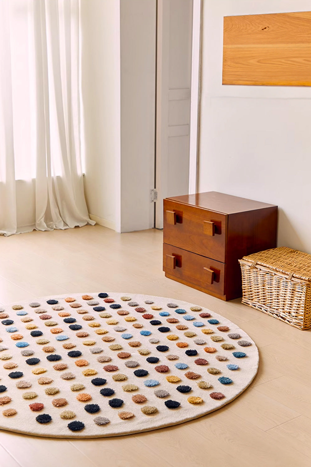 Dopamine Candy Dots Round Rug