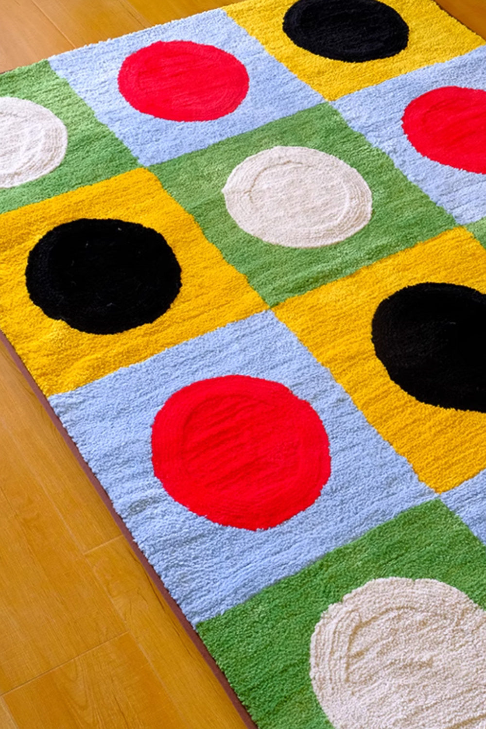 Rainbow Candy Dot Dopamine Rug