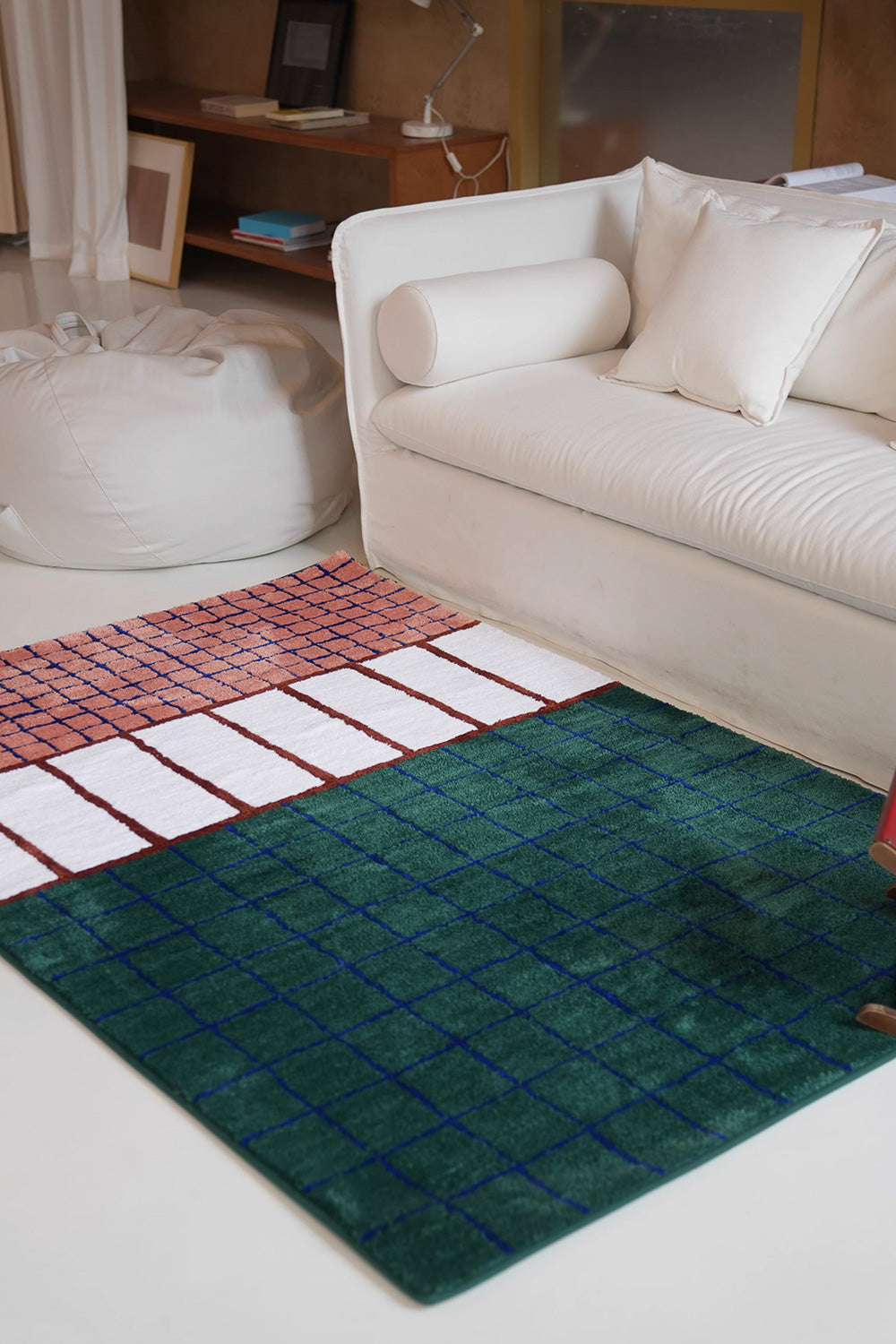 Tropic of Cancer Colorblock Grid Geometric Rug